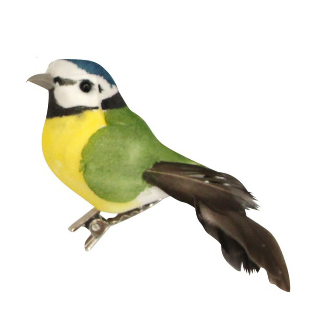 BirdClip Feather Blue Tit 4cm *ETA Nov image 0